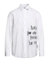 Dsquared2 Man Shirt White Size 44 Cotton
