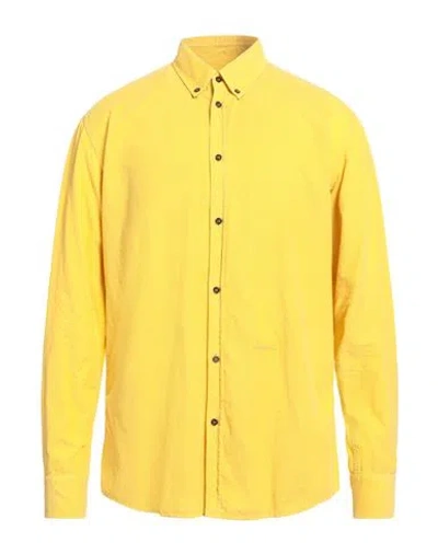 Dsquared2 Man Shirt Yellow Size 38 Cotton
