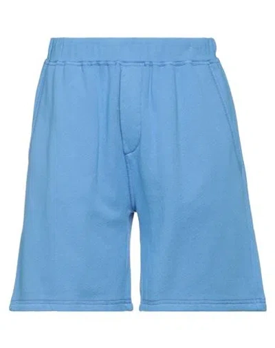 Dsquared2 Man Shorts & Bermuda Shorts Azure Size M Cotton In Blue