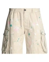 Dsquared2 Man Shorts & Bermuda Shorts Beige Size 32 Cotton In Beige