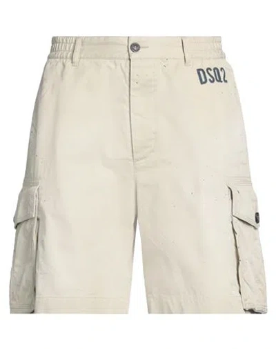 Dsquared2 Man Shorts & Bermuda Shorts Beige Size 40 Cotton