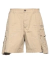 Dsquared2 Man Shorts & Bermuda Shorts Beige Size 38 Cotton