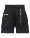 Dsquared2 Dsqua² Cotton Cargo Boxer Above Knee Men's Shorts In Black