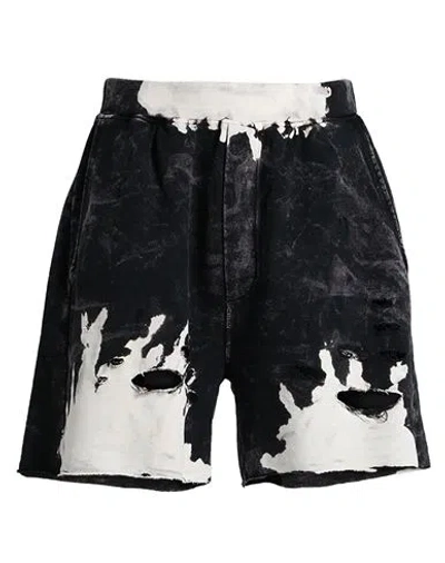 Dsquared2 'reverse Tie&dyed' Jersey Bermuda Shorts In Grey