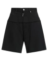 Dsquared2 Piped-trim Denim Shorts In Black