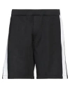 Dsquared2 Man Shorts & Bermuda Shorts Black Size L Cotton, Polyester, Elastane