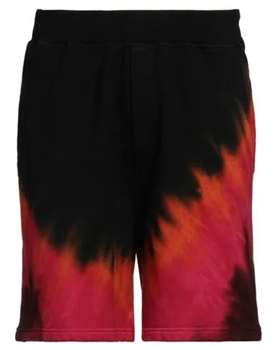 DSQUARED2 DSQUARED2 MAN SHORTS & BERMUDA SHORTS BLACK SIZE M COTTON, ELASTANE