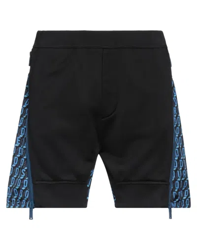 Dsquared2 Man Shorts & Bermuda Shorts Black Size M Polyamide, Cotton, Polyester