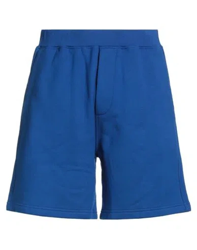 Dsquared2 Man Shorts & Bermuda Shorts Bright Blue Size M Cotton, Elastane
