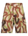 Dsquared2 Man Shorts & Bermuda Shorts Brown Size 38 Cotton, Elastane In Brown