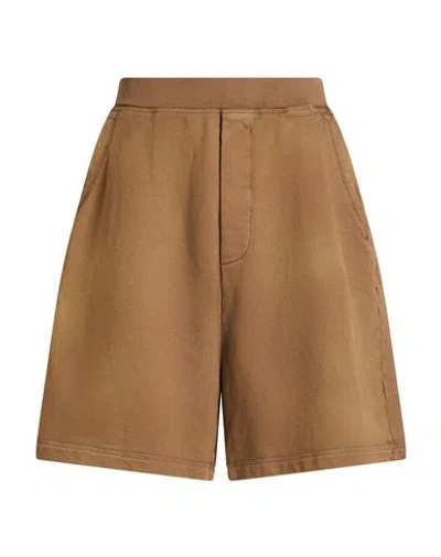Dsquared2 Man Shorts & Bermuda Shorts Brown Size L Cotton