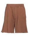 Dsquared2 Man Shorts & Bermuda Shorts Brown Size L Cotton In Brown