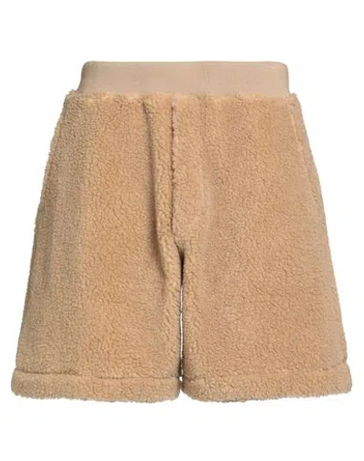 Dsquared2 Man Shorts & Bermuda Shorts Camel Size L Polyester In Neutral