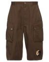Dsquared2 Man Shorts & Bermuda Shorts Dark Green Size 38 Cotton In Green