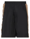 Dsquared2 Man Shorts & Bermuda Shorts Dark Green Size Xs Polyester, Leather
