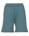 Dsquared2 Man Shorts & Bermuda Shorts Deep Teal Size L Cotton In Green