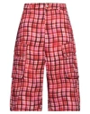 Dsquared2 Man Shorts & Bermuda Shorts Fuchsia Size 32 Cotton