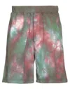 Dsquared2 Man Shorts & Bermuda Shorts Green Size S Cotton In Green