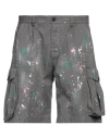 Dsquared2 Man Shorts & Bermuda Shorts Grey Size 34 Cotton