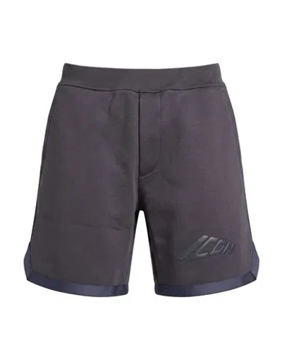 Dsquared2 Man Shorts & Bermuda Shorts Grey Size M Cotton, Polyester In Blue