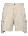 Dsquared2 Man Shorts & Bermuda Shorts Light Grey Size 32 Cotton