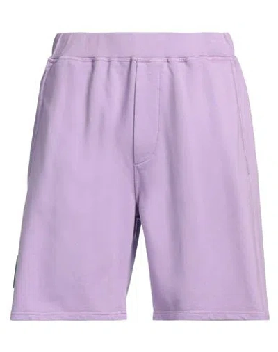Dsquared2 Man Shorts & Bermuda Shorts Lilac Size M Cotton, Elastane In Purple