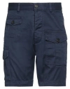 Dsquared2 Man Shorts & Bermuda Shorts Midnight Blue Size 30 Cotton, Elastane