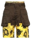 Dsquared2 Man Shorts & Bermuda Shorts Military Green Size 36 Cotton, Elastane, Viscose, Silk In Green