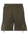 Dsquared2 Man Shorts & Bermuda Shorts Military Green Size L Cotton, Elastane, Polyamide In Green