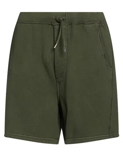 Dsquared2 Man Shorts & Bermuda Shorts Military Green Size M Cotton