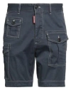Dsquared2 Man Shorts & Bermuda Shorts Navy Size 30 Cotton, Elastane In Navy