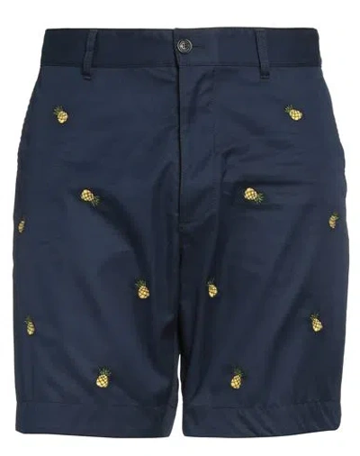 DSQUARED2 DSQUARED2 MAN SHORTS & BERMUDA SHORTS NAVY SIZE 38 COTTON