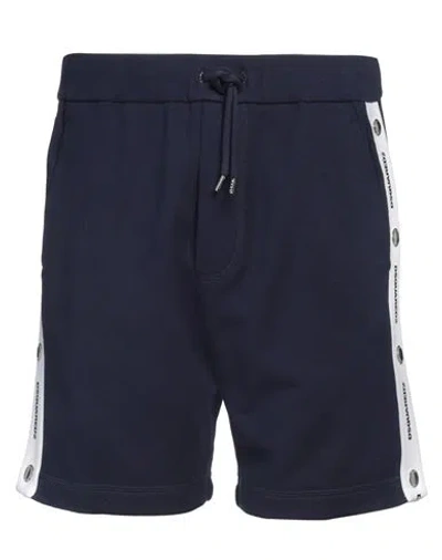 Dsquared2 Man Shorts & Bermuda Shorts Navy Size L Cotton