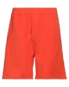 Dsquared2 Man Shorts & Bermuda Shorts Orange Size M Cotton, Elastane In Orange