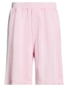 Dsquared2 Man Shorts & Bermuda Shorts Pink Size S Cotton In Pink