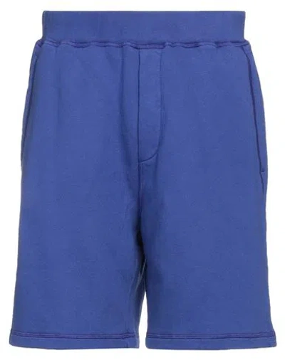Dsquared2 Man Shorts & Bermuda Shorts Purple Size L Cotton, Elastane