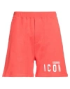 Dsquared2 Man Shorts & Bermuda Shorts Red Size L Cotton