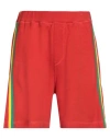 DSQUARED2 DSQUARED2 MAN SHORTS & BERMUDA SHORTS RED SIZE L COTTON, ELASTANE