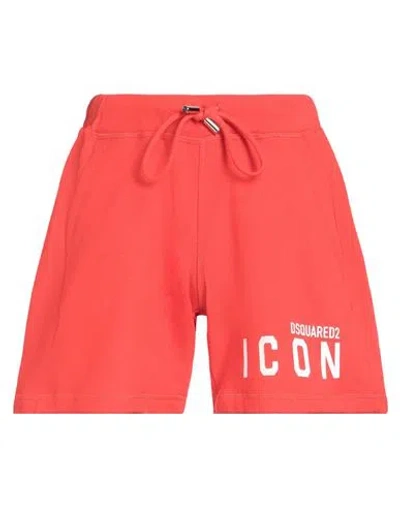 Dsquared2 Man Shorts & Bermuda Shorts Red Size Xs Cotton, Elastane