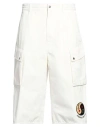 Dsquared2 Man Cropped Pants White Size 34 Cotton