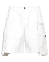 Dsquared2 Man Shorts & Bermuda Shorts White Size 36 Cotton In White