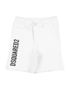 Dsquared2 Babies'  Toddler Boy Shorts & Bermuda Shorts White Size 6 Cotton, Elastane