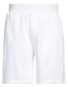Dsquared2 Man Shorts & Bermuda Shorts White Size L Cotton