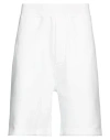 Dsquared2 Man Shorts & Bermuda Shorts White Size L Cotton, Elastane In White