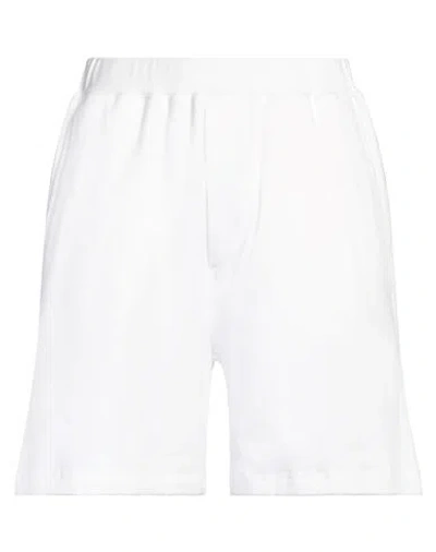 Dsquared2 Man Shorts & Bermuda Shorts White Size M Cotton, Elastane