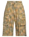 Dsquared2 Man Shorts & Bermuda Shorts Yellow Size 32 Cotton
