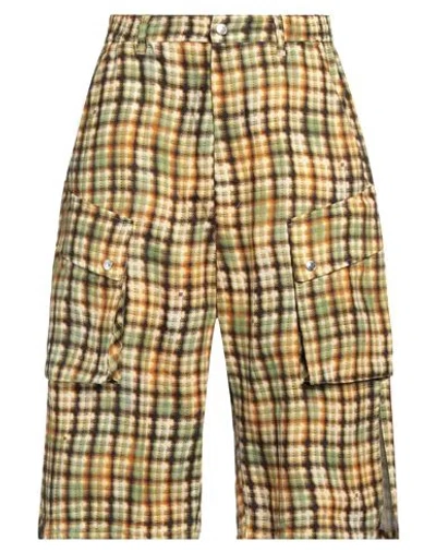 Dsquared2 Man Shorts & Bermuda Shorts Yellow Size 32 Cotton