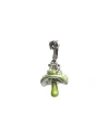 Dsquared2 Man Single Earring Lime Green Size - Metal, Natural Resin