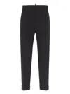 Dsquared2 Tailored Tapered Trousers In Black
