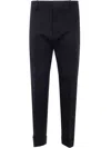 Dsquared2 Cuffed Trousers In Black